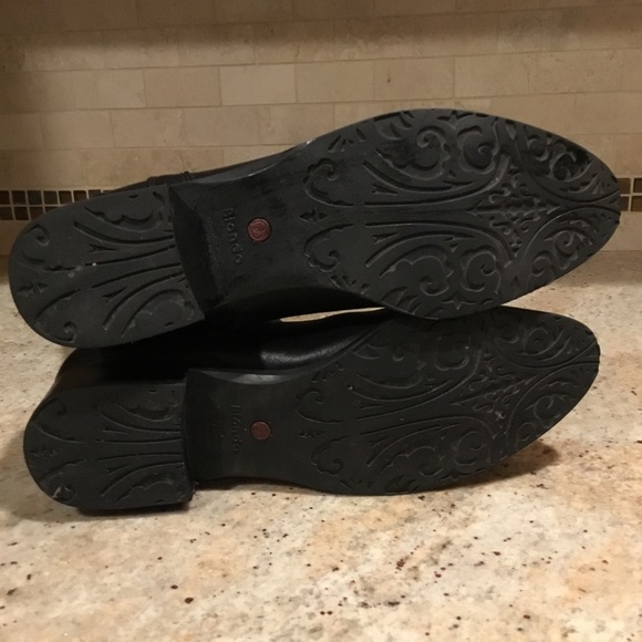 Blondo Aqua Protect Black Tall Leather Riding Boots - Picture 9 of 16